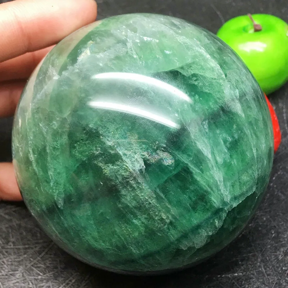 green fluorite quartz sphere (2)