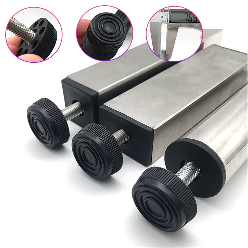 Description Picture 4 of itemM8 Nut Pipe Plug Foot Furniture Adjustable Anchor Chair Screw Foot Pad Shelf Increased Foot Adjustable Foot Cup