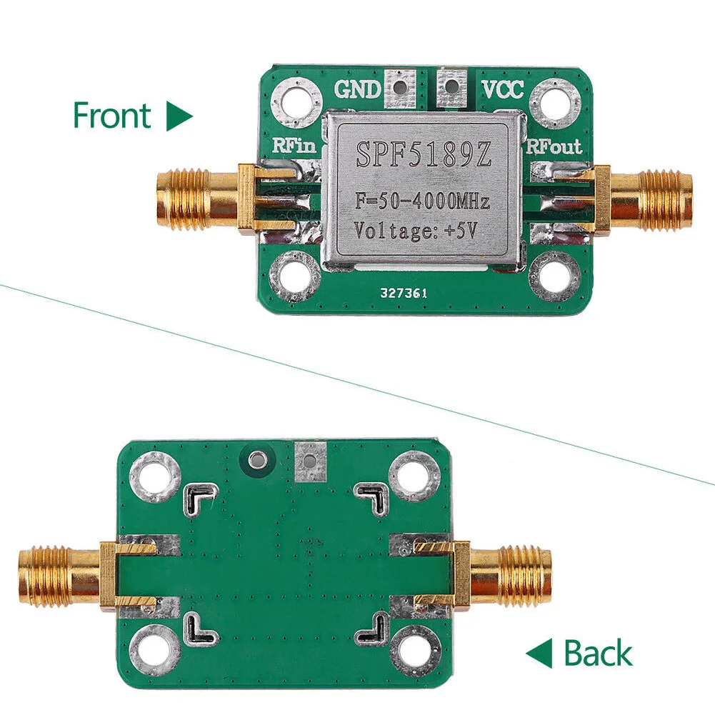 SPF5189 приемник сигнала с защитной оболочкой широкополосный LNA низкий уровень шума rf практичный модуль усилителя 50-4000 МГц
