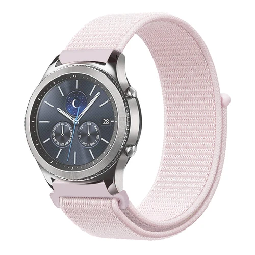 pearl pink 22 мм 20 мм Шестерня S3 ремешок для samsung Galaxy Watch 42 мм 46 мм полоса Frontier Классическая активная спортивная нейлоновая петля для samsung S3 S2 - Цвет ремешка: pearl pink