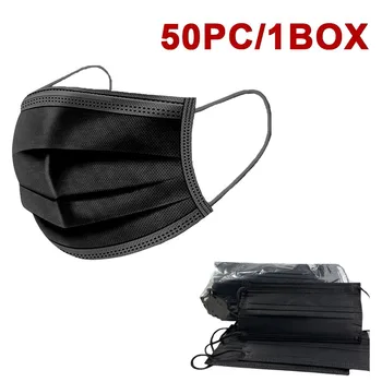 

50pcs PM2.5 Disposable Mask Activated Carbon Unisex Protection Fabric Mouth Mask Health Care Fast Shipping Christmas Halloween