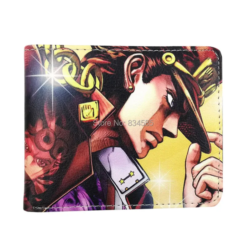 Аниме JoJo bizare Advanture PU кожаный кошелек держатель карты кошелек