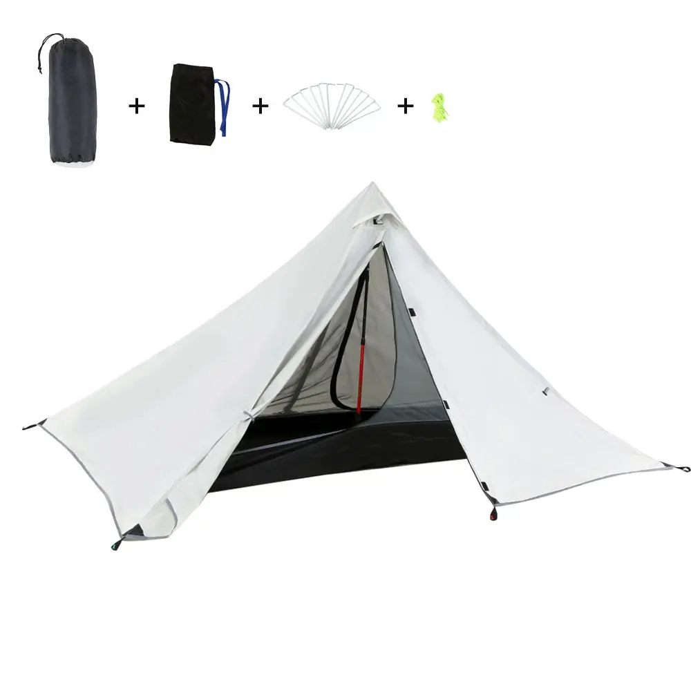 Double Layer Water Resistant Backpacking Tent Outdoor Camping Tent for Fishing Hunting Beach Travel Tents Outdoor Camping