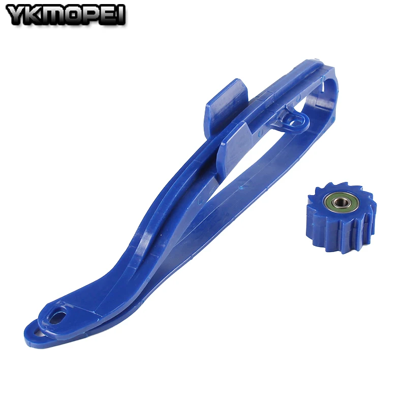 Синий слайдер цепи маятник руководство нижний ролик для WR250F- WR450F YZ250F YZ450F 2009- 09, 10, 11, 12, 13, 14, 15, 16 лет