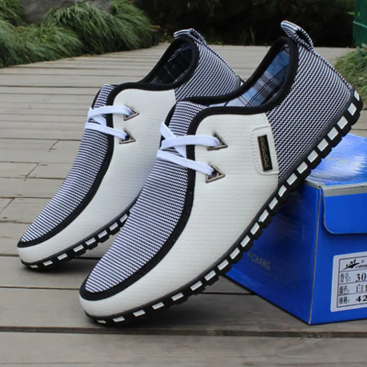 

Fashion Driving Shoes Men Flats Slip On Loafers Italian Breathable Flat Shoes Men Casual Shoes Zapatillas Hombre Plus Size