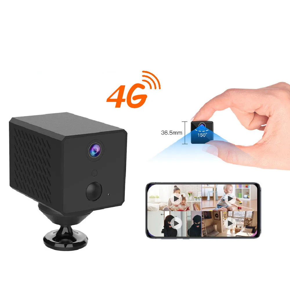 Hot Products! Vstarcam 1080P 4G Battery Mini Camera 4G IP Camera 2600mah Battery Camera Low Power Consumption IR Surveillance Security Camera