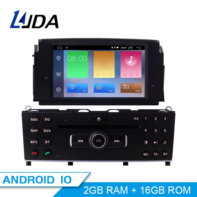 Ljda 1 Din Android 10 0 Car Dvd Player For Mercedes Benz C200 C180 W204 2007 2010 Wifi Car Multimedia Player Gps Navi Car Radio Car Multimedia Player Aliexpress