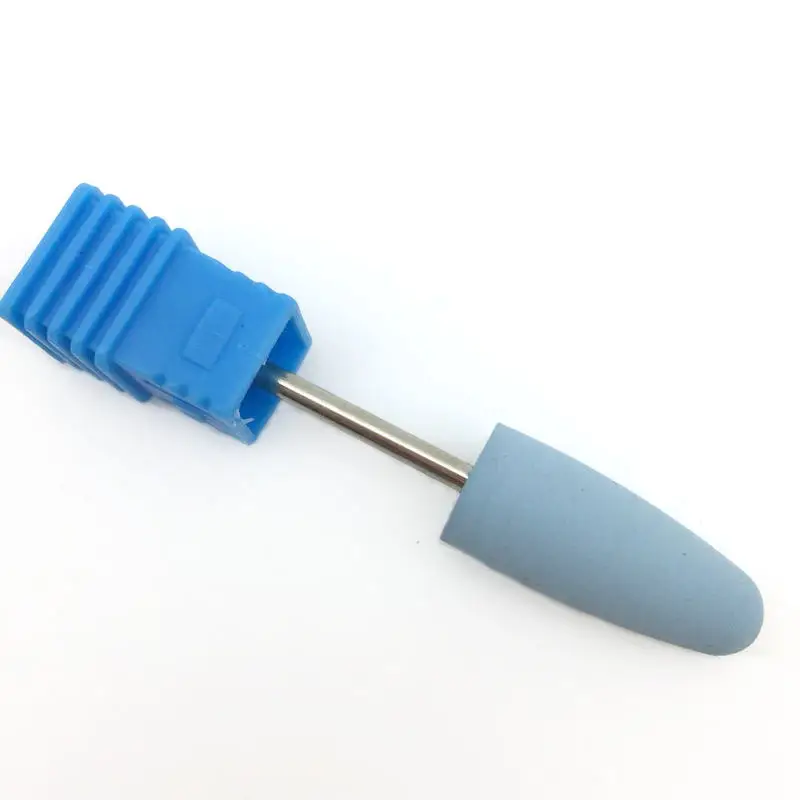 1 шт. резиновый кремниевый сверло для ногтей с цилиндрической головкой, буфет для ногтей, аппарат для маникюра, аксессуары для дизайна ногтей, пилки для ногтей, инструменты для лака - Цвет: 171-Blue