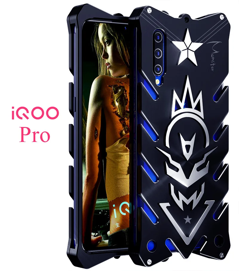 

Luxury Thor Heavy Duty Armor Metal Aluminum Phone Case For VIVO IQOO Z5X Y17 U1 V15 S1 Pro Y81 Y85 V9 Y91 Y93 Y97 X21i X21 Nex S