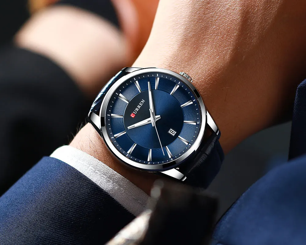 Мужские часы CURREN Топ бренд Модные Бизнес роскошные кварцевые мужские часы водонепроницаемые спортивные мужские наручные часы Relogio Masculino