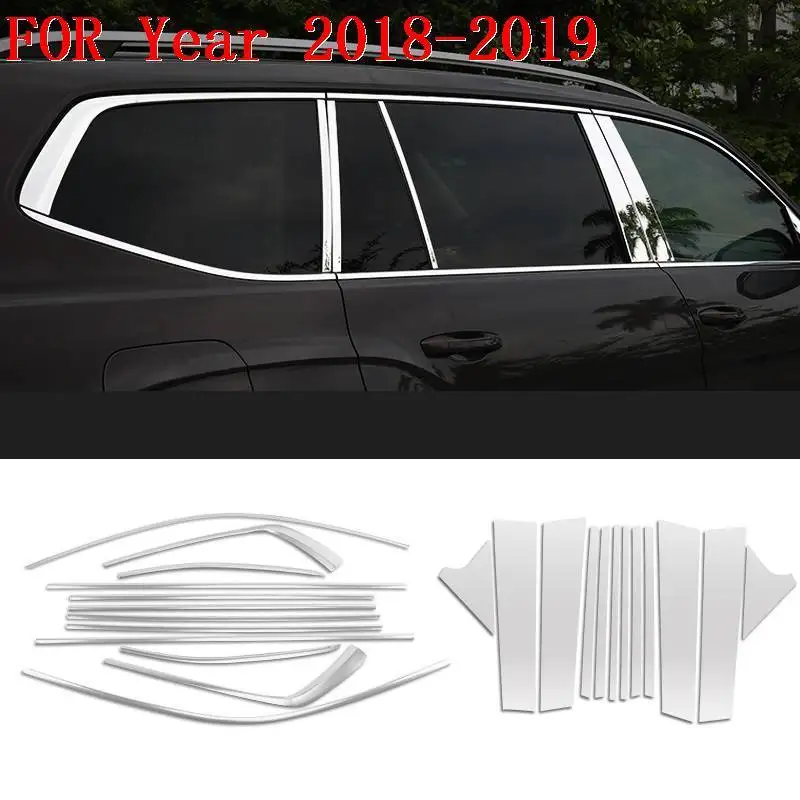 Rearlamp корпус решетка наружная Продвижение Хром Модифицированная наклейка полосы аксессуары украшения 17 18 19 для Volkswagen Teramont - Цвет: Version P