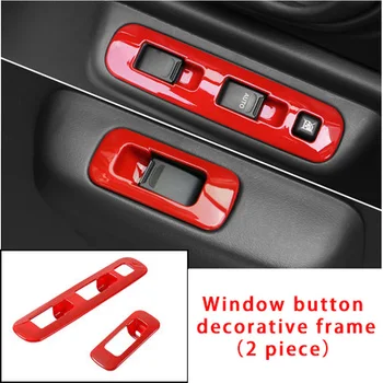 

For Suzuki JIMNY 2007-2017 red Window button decorative frame molding trim