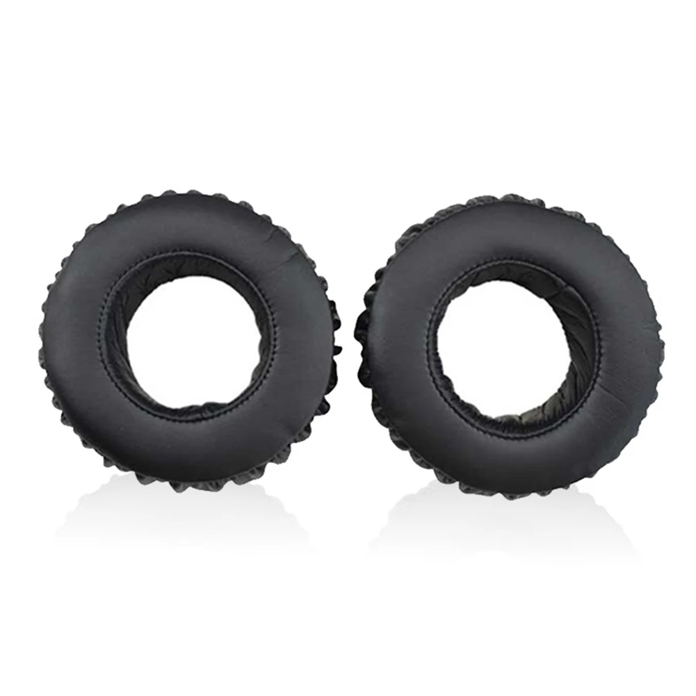 1pair Protective PU Leather Audio Wired Headphones Ear Pads On Ear Cushion Soft Replacement Parts Cover Round For Sony MDR XB500