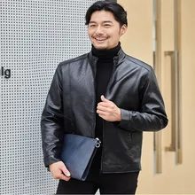 Кожаная мужская куртка из толстой искусственной кожи, зимнее Мужское пальто в стиле панк, мотоциклетные куртки размера плюс, одежда Jaqueta De Couro Masculina