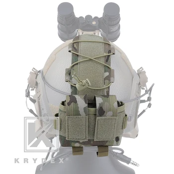 

KRYDEX MK2 Tactical Counterweight Battery Pack Pouch GPNVG-18 Battery Box For Combat Helmet Accessory Storage Retention System