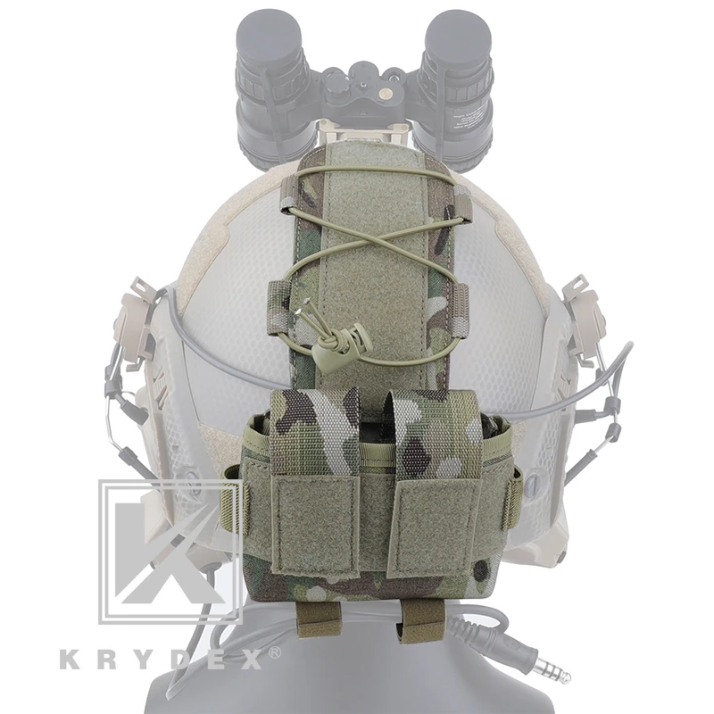KRYDEX MK2 Helmet Counterweight Battery Pouch Retention Balance Control Multicam 