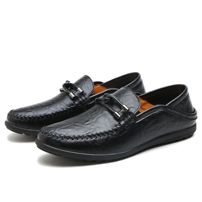 

Male Peas shoes Leather loafers zapatos de hombre men designer sneakers for man luxury shoes Driving Business Leather *27003