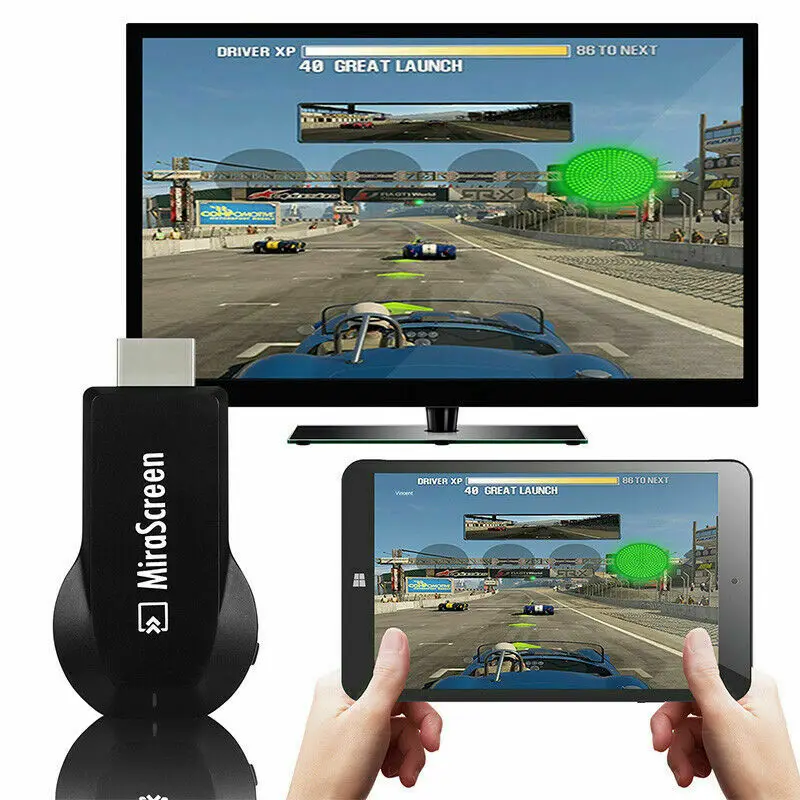

MiraScreen Wireless WiFi Display Dongle Receiver 1080P HD DLNA Airplay Miracast for Smart Phones Tablet PC to HDTV Monitor