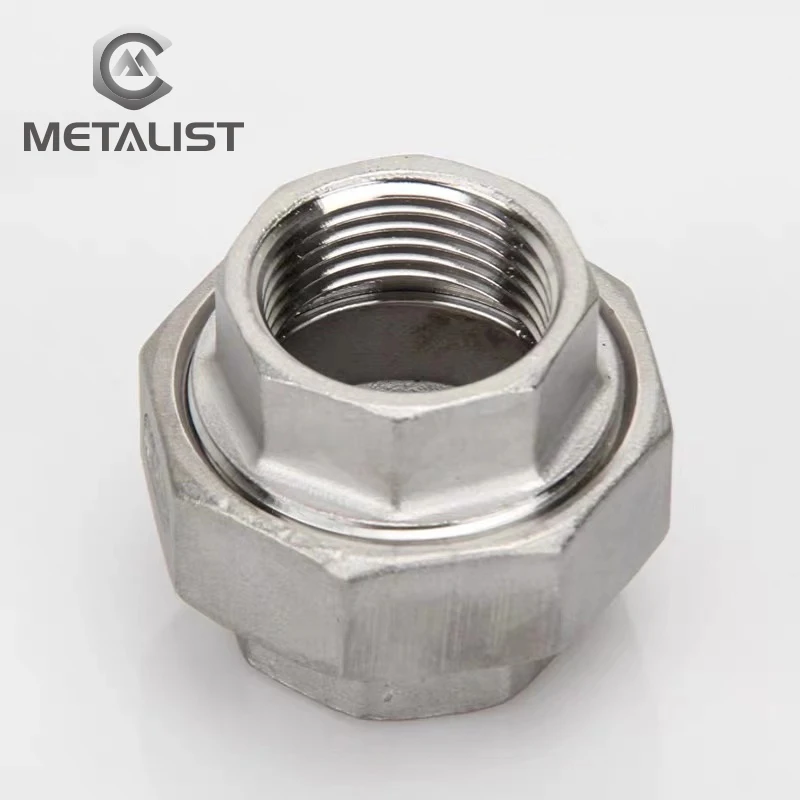 1" Malleable Straight Union Coulping Pipe Fitting Stainless Steel SS304 F/F NPT 