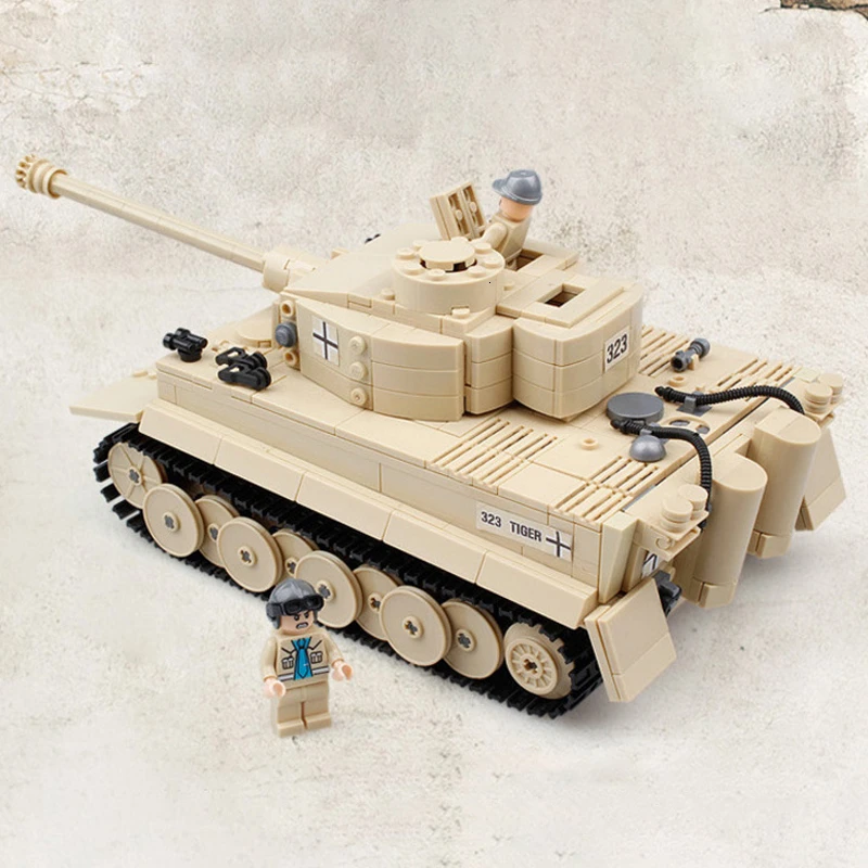 

Tank Artillery Model Army Tank Assembling Building Blocks