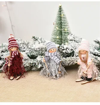 

New Year 2021 Latest Christmas Angel Girl Dolls Xmas Tree Ornament Noel Deco Christmas Decoration for Home Navidad Natal Xmas