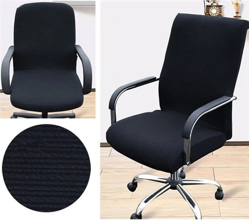 Stripe Elastic Office Computer Chair Cover Side Arm Chair Cover Recouvre Chaise Stretch Rotating Lift Chair Cover Without Chair