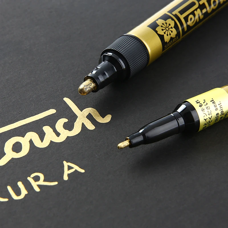 日本のSakuraペイントペン,xpsk,ゴールド,シルバー,ホワイト,銅色,車の
