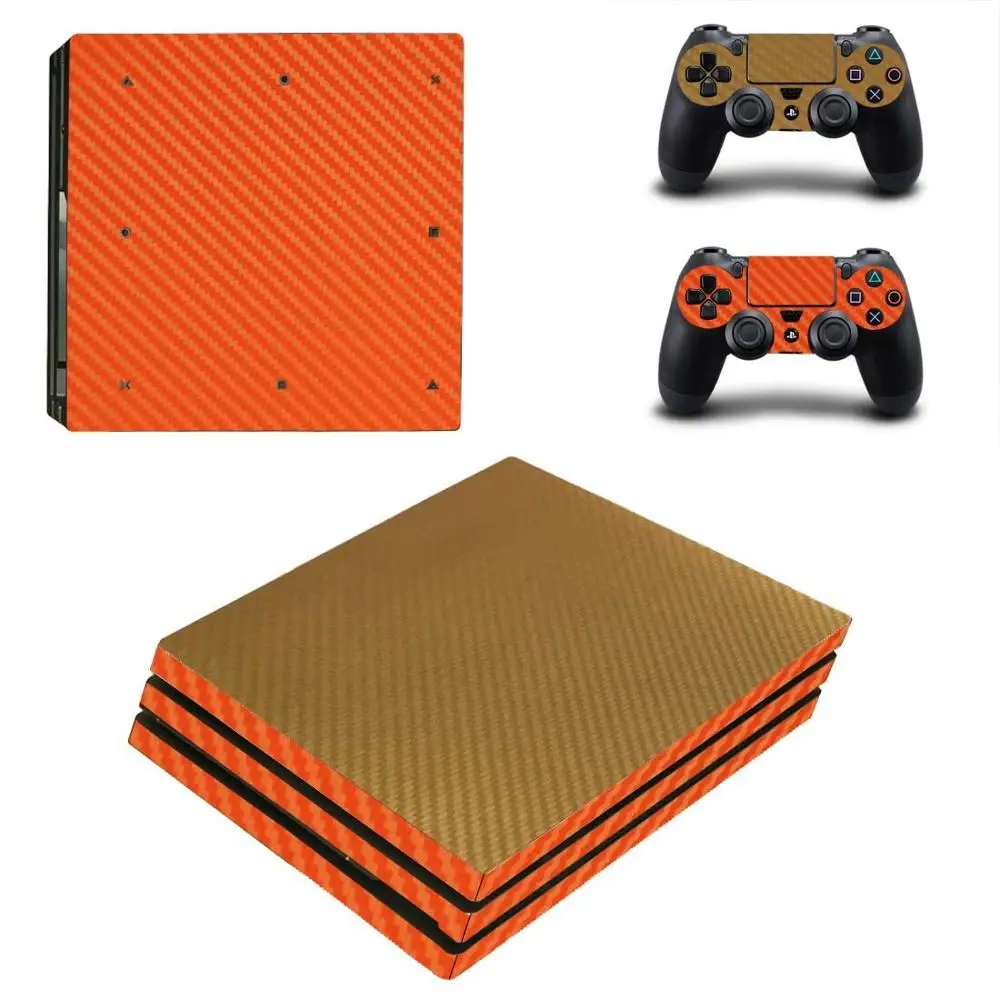 PS4 Pro стикер s углеродное волокно Play станция 4 Pro наклейки для кожи Стикеры для playstation 4 Pro консоль и контроллер