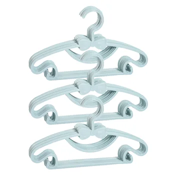 

30pcs Ultra Thin Nursery Home Non Slip With Bowknot Pants PP Mini Kids Clothes Hanger Cute Skirt Dress Baby Space Saving