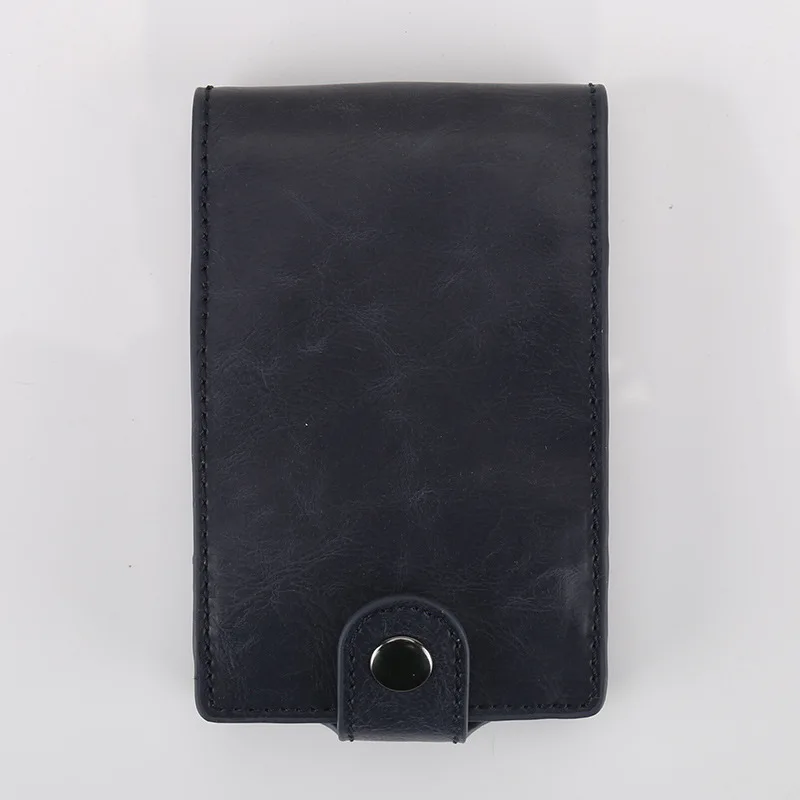 Rfid кошелек для мужчин PU кожаный держатель для карт с застежкой стоп Rfid дизайн Противоугонный Pull автоматически карты Чехол сумка мужская