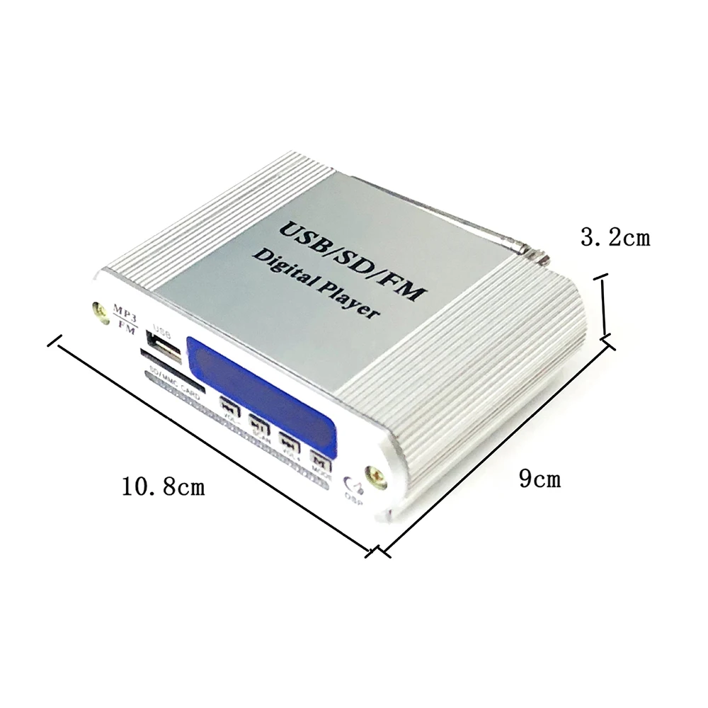 Мини-дизайн HY1008 усилитель мощности для мотоцикла USB SD MP3 плеер FM автомобильный аудио усилитель Дистанционное управление Стерео усилитель