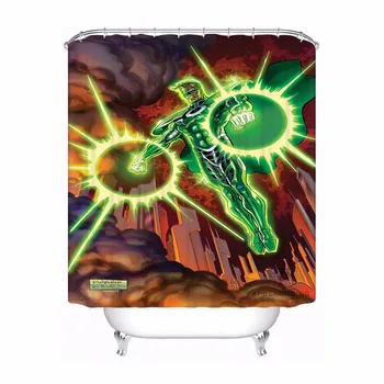 

Custom Deadpool Waterproof Bathroom Acceptable Shower Curtain Polyester Fabric Bathroom Curtain #180318-23