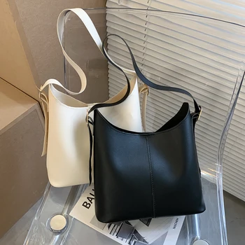 

2pcs/set Simple Shoulder Crossbody Women's Bag Casual PU Leather Handbag Clutch Female Tote Bags 2020