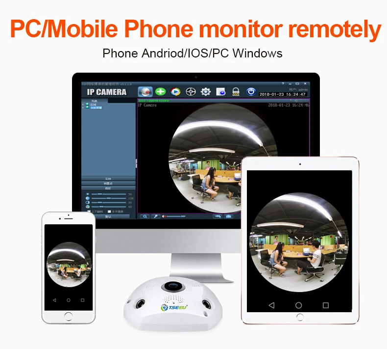 5 мегапиксельная Wi-Fi внутренняя панорамная рыбий глаз 360 градусов IP камера camhi pro app view удаленно двухстороннее аудио локальная камера alalrm house cam