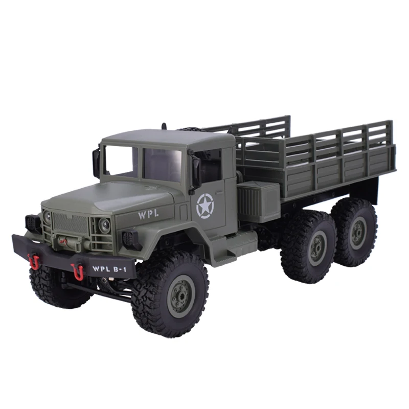 WPL B-16 1:16 RC Автомобиль 2,4G 6WD пульт дистанционного управления Внедорожный гоночный военный грузовик со светом RTR с передатчиком для детей игрушки подарок
