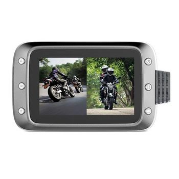 

Dash Camera Front and Rear Lens Dashcam Full HD 1080p with Motorcycle GPS Driving Recorder DVR for Motorcycle Camera