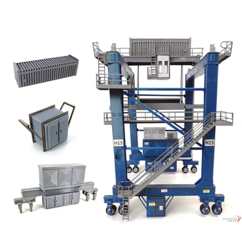 

1:87 HO Scale Train Railway Scene Decoration Container Crane Model For Sand Table