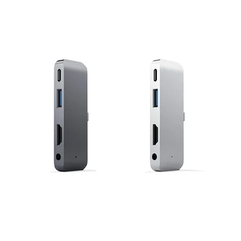 

4 in 1 USB C Hub Type C to HDMI USB 3.0 PD For iPad Pro 2018