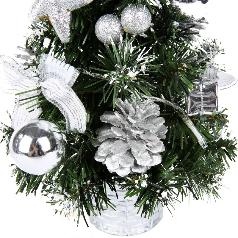 40 см новогодняя елка цветочный горшок свадебный фестиваль вечерние декорация Рождественский подарок домашние настольные украшения светящиеся arbol de navidad