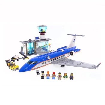 

New City Airport Passenger Terminal Blocks Compatible 60104 City Plane Lepinblock 02043 Building Blocks Toys For Children Gifts