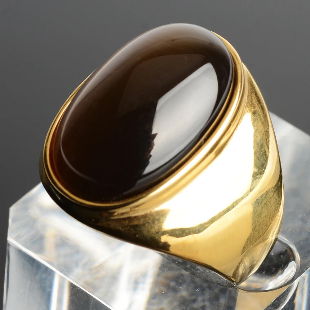 【TATIANA】Cats eye Oval ring★送料無料 New 2022 Vintage Stainless Steel RING FOR WOMAN With Oval