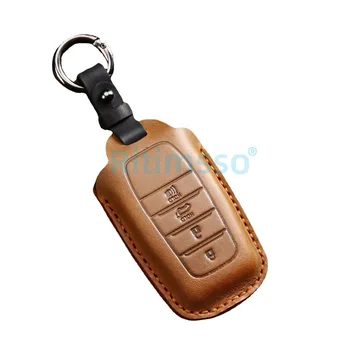Custodia portachiavi in pelle per Toyota Rav4 alt Fortuner 2015 2016 2017 2018 2019 - Custodia portachiavi in pelle per Toyota Rav4 alt Fortuner 2015 2016 2017 2018