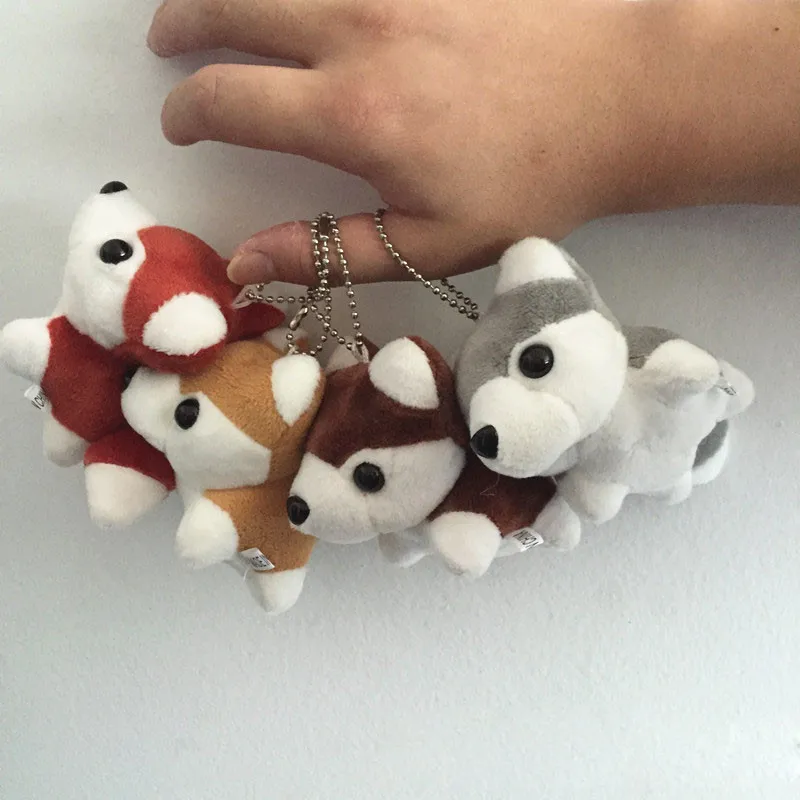 Милый плюшевый брелок Akita Inu Husky для собак ключей домашних животных щенков