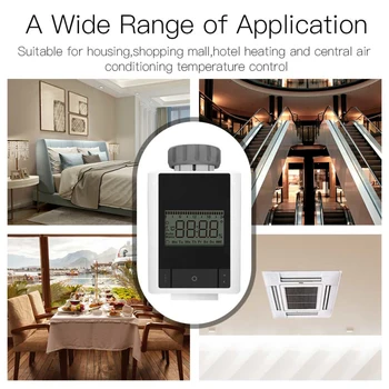 

Tuya ZigBee 3.0 Smart Thermostat Heater TRV Thermostatic Radiator Valve Voice Control Work With Alexa Google Home