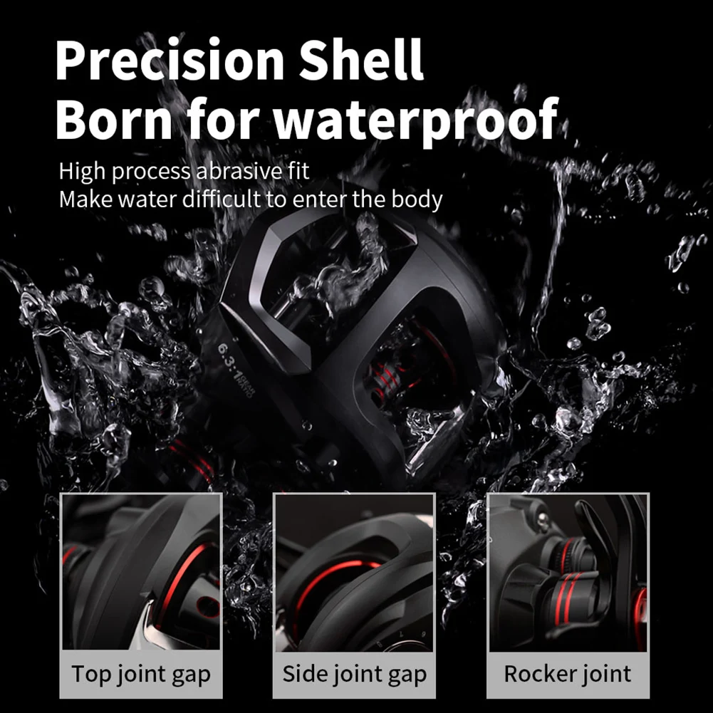 JOYMODE baitcasing Reel 12+ 1BB 7,0: 1 высокоскоростная углеродная 5,5 кг водонепроницаемая катушка для ловли карпа