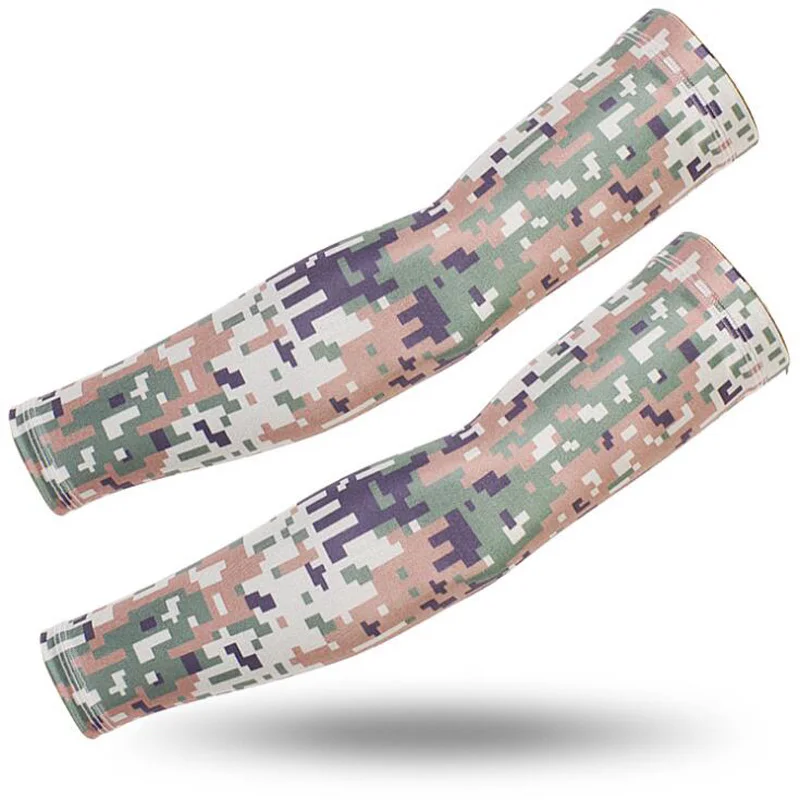 1 Pair Camouflage Arm Warmers Sun Uv Protection Arm Sleeves For Cycling Sports Bicycle Sunscreen Fishing Camping Arm Covers