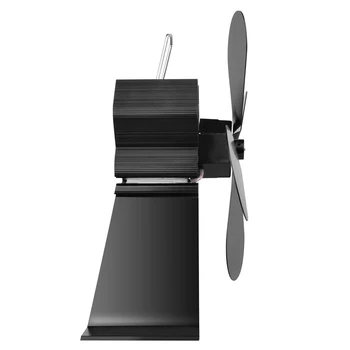 

New 4 Blades Heat Powered Wood Stove Fan Eco Stove Top Fan for Wood/Log burner /Fireplace Efficient Heat Distribution Home Tools
