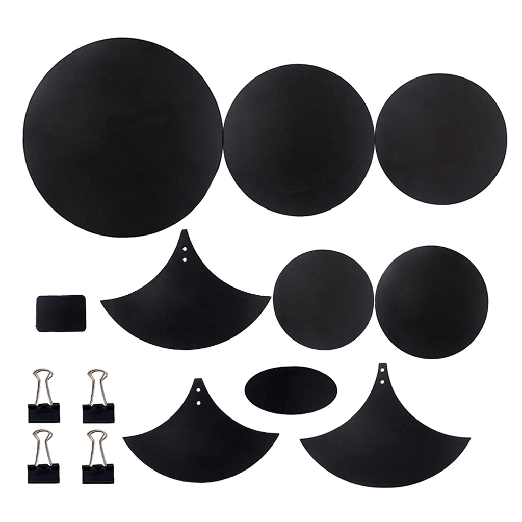 

Black Bass Snare Drum Sound off Mute Silencer Drumming Practice Pad Set