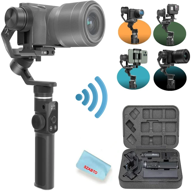 Feiyutech G6 max Camera Gimbal Stabilizer for Mirrorless Camera/Action  Camera/Pocket Camera/Smartphone,for Sony a6500 Hero 8