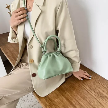 

Candy Color PU Leather Shoulder Messenger Bags For Women 2020 Small Crossbody Bag Travel Chain Handbags and Purses #36
